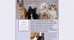 Desktop Screenshot of letstalkdogs.org